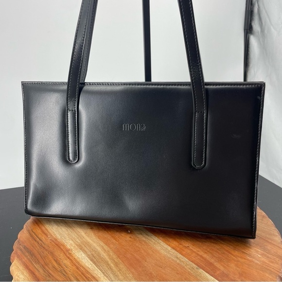 mona beograd black vegan leather tote bag - Picture 2 of 10